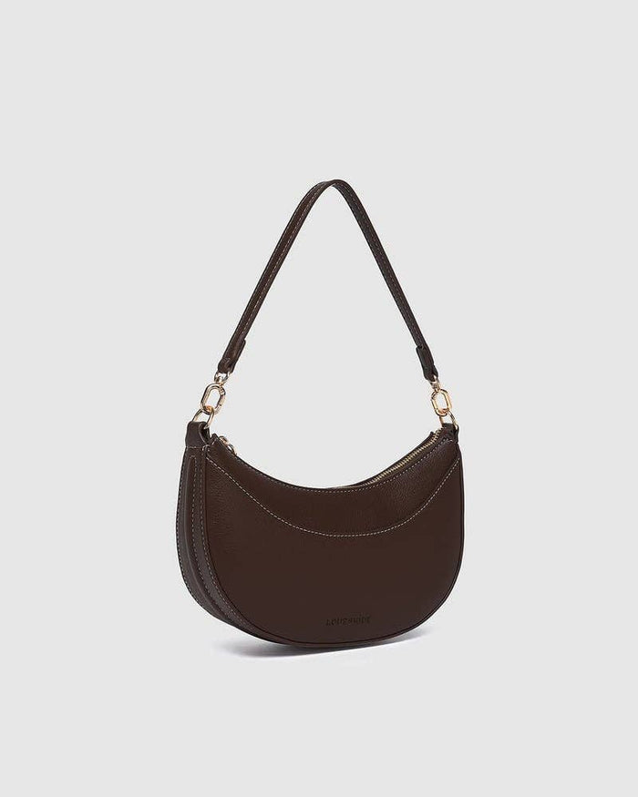 Claudia Shoulder Bag in Chocolate