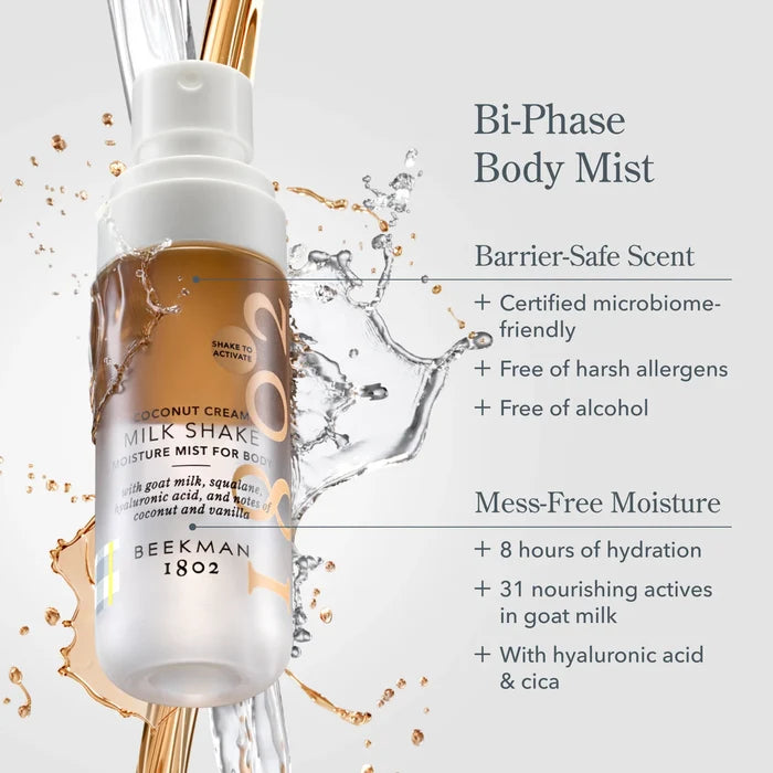 Coconut Cream Milk Shake Moisture Mist for Body by Beekman 1802