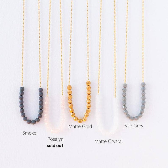 Colorful Glass Bead Layering Necklace