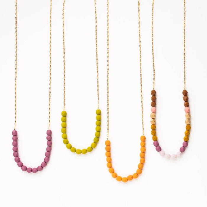 Colorful Glass Bead Layering Necklace