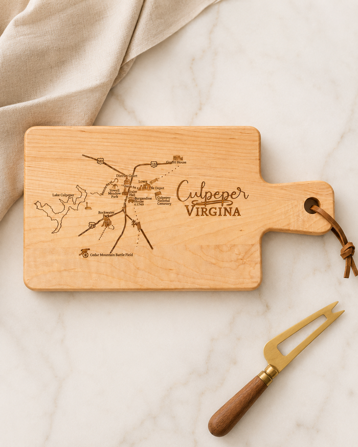 Culpeper Map Cutting Board