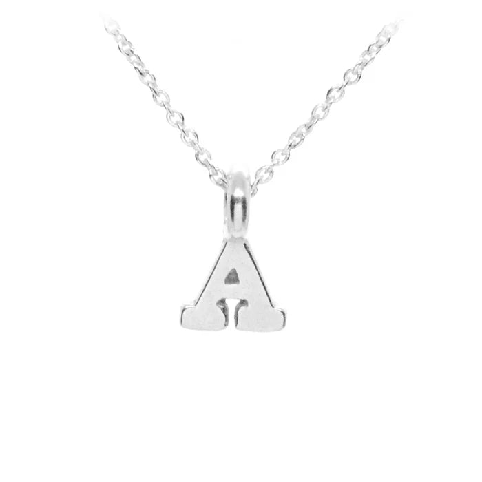 Dainty Initial Necklace in Silver