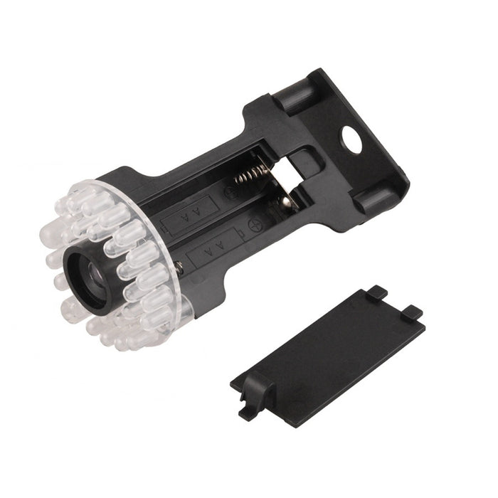 Dummy camera IR9000 B IR LED black flashing light, 2 pieces