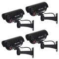 Dummy camera with flashing LED IR1100 B IR outdoor, black, 4 pieces