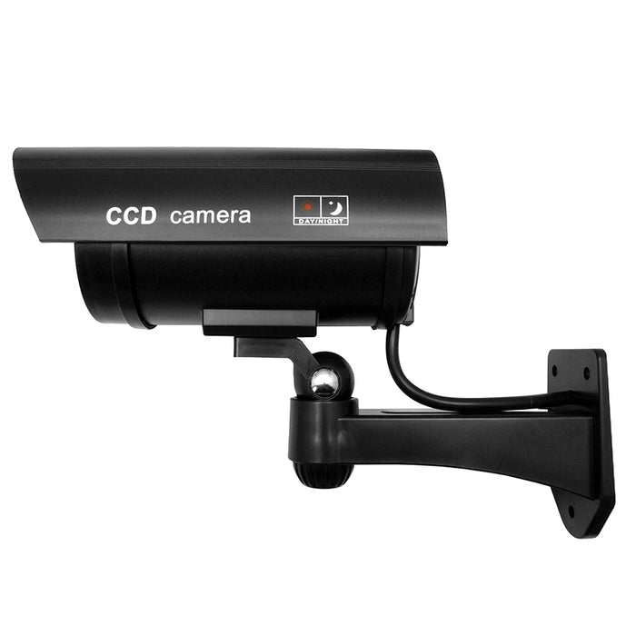 Dummy camera with flashing LED IR1100 B IR outdoor, black, 4 pieces