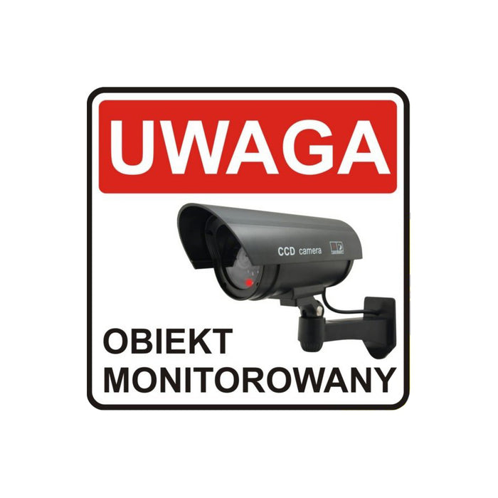 Dummy camera with flashing LED IR1100 B IR outdoor, black, 4 pieces