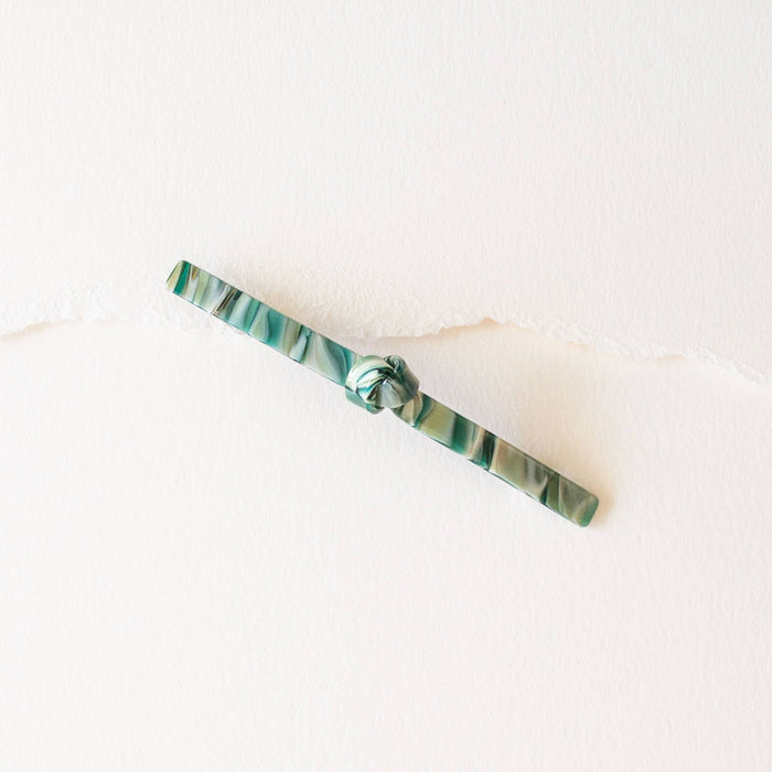 Eco French Twist Hair Barrettes: Micro Grey