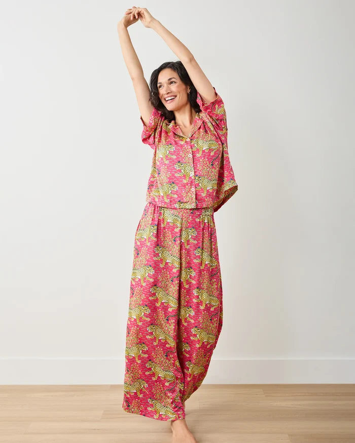 Eco Satin Wildest Dreams Set in Bagheera (Hot Pink)