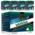 Electric device with Mugga 45 nights 35ml mosquito refill + 4x Mugga 45 nights 35ml mosquito fluid refill