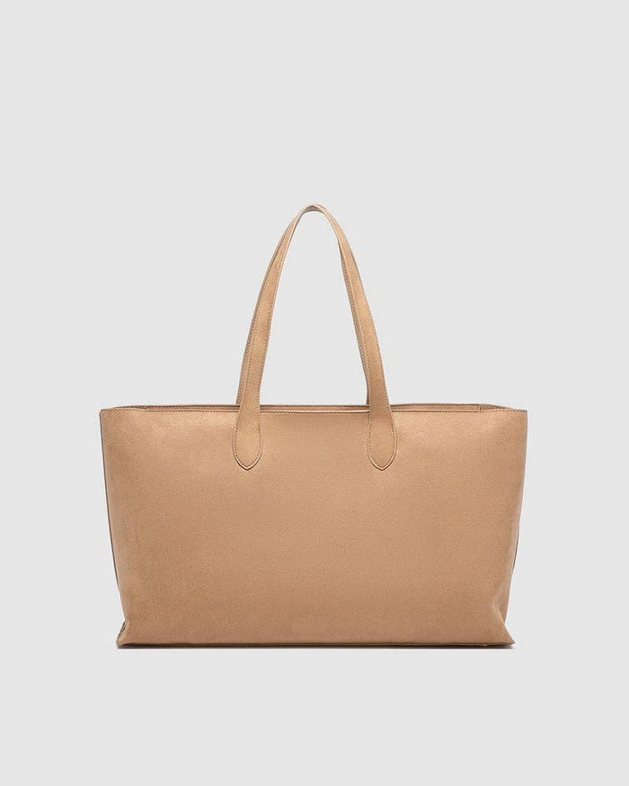 Elke Tote Bag in Suede Honey