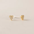 Flutter Heart Stud Earrings