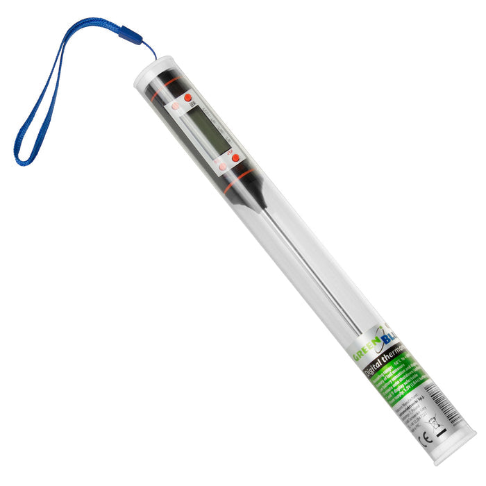 Food thermometer/probe, GreenBlue, probe length 15 cm, temp. range -50°C to +300°C., accuracy 0.1°C, GB178, 3 pcs.