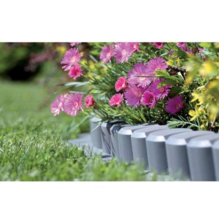 Garden palisade, lawn edge with invasion IPAL7 4.05m gray
