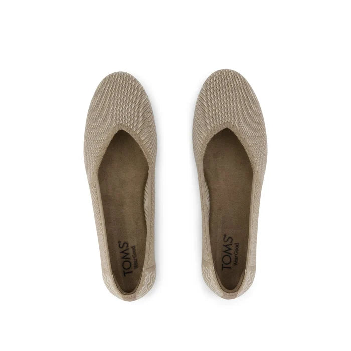 Gemma Flat in Dune Brown Engineered Knit