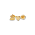 Gold Hearts Tiny Stud Earrings