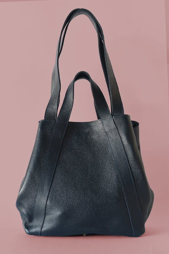 GR Origami Bag in Pebbled Blue