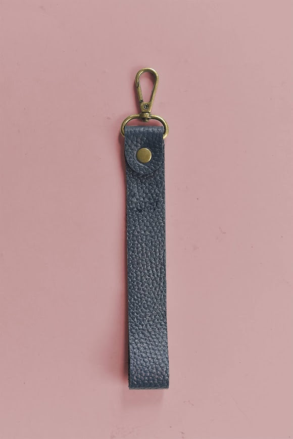 GR Wristlet Strap in Pebbled Blue