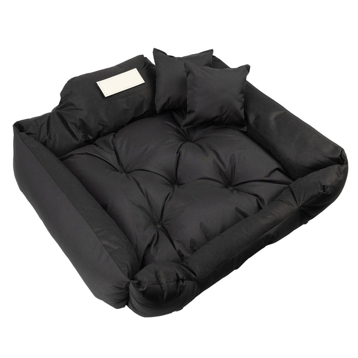 GreenBlue Pet Bed, black, rectangular, external dimensions: 75x65 cm, internal dimensions: 60x50 cm GB241 BL