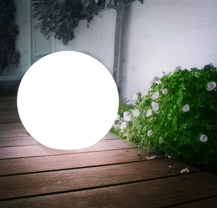GreenBlue solar freestanding garden lamp, 20x20x53cm sphere, white LED, GB123