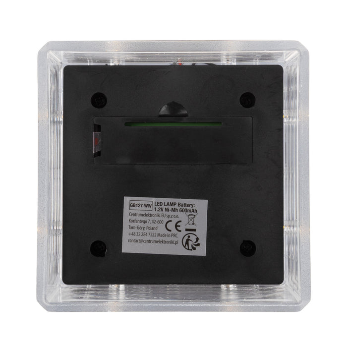 GreenBlue Solar LED Post Light, 80x80mm, Envelope-Shaped Canopy, 3200K, GB127 WW, 4 pieces