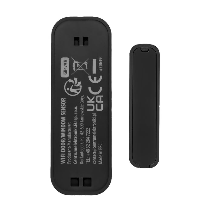 GreenBlue Wireless Reed Switch / WiFi Door/Window Sensor, Android/iOS, 3.0V DC, LR03x2, GB479 B