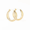 Gretchen Honeycomb Hoop Earrings