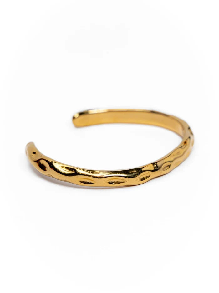Hammered Bangle - Waterproof