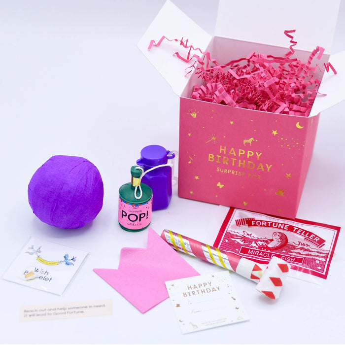 Happy Birthday in a Surprise Box
