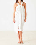 Hermosa Linen 3-Way Wrap in Off White