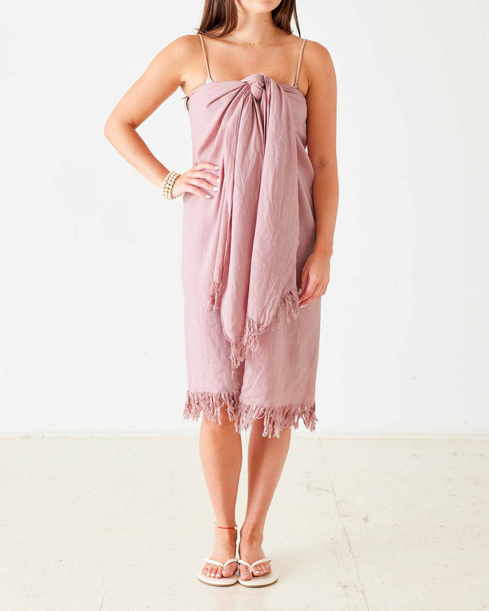 Hermosa Linen 3-Way Wrap in Paris Pink