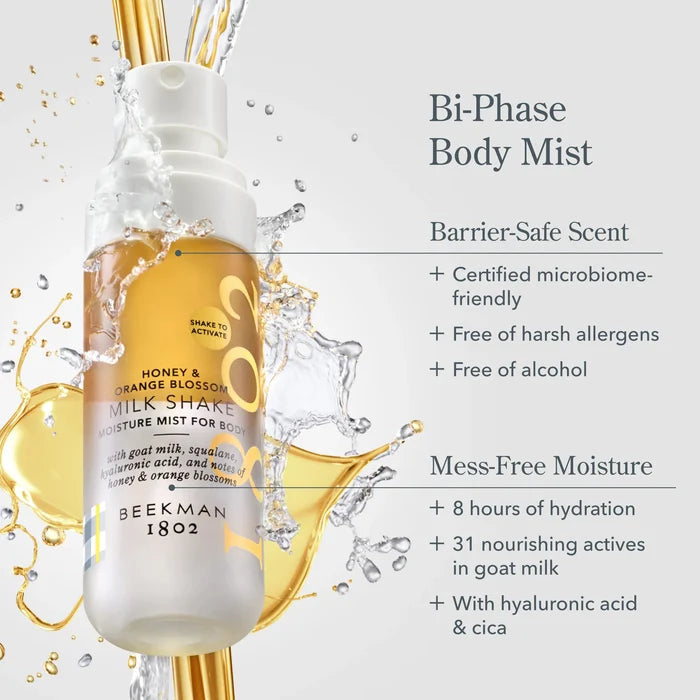 Honey & Orange Blossom Milk Shake Moisture Mist for Body by Beekman 1802