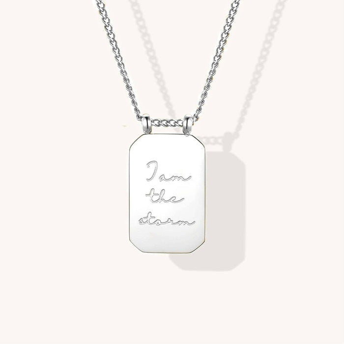 I Am The Storm Necklace in Gold
