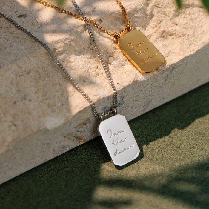I Am The Storm Necklace in Gold