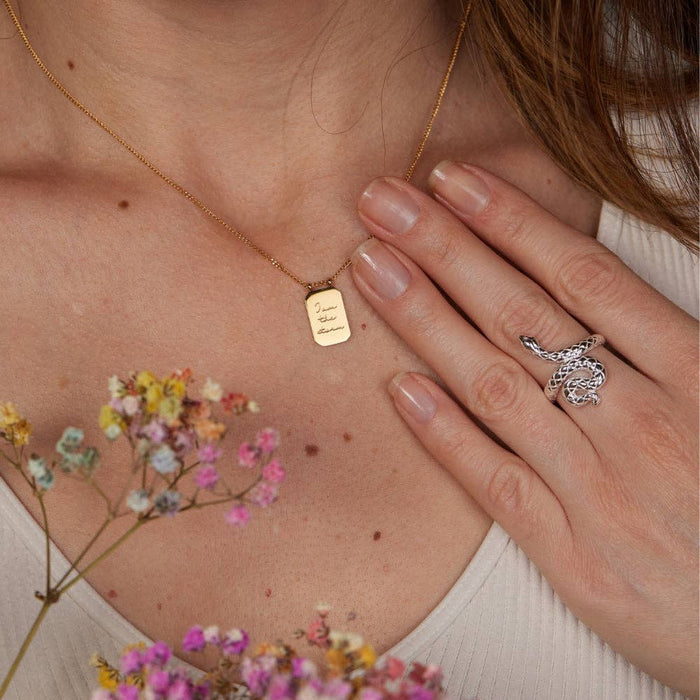 I Am The Storm Necklace in Silver