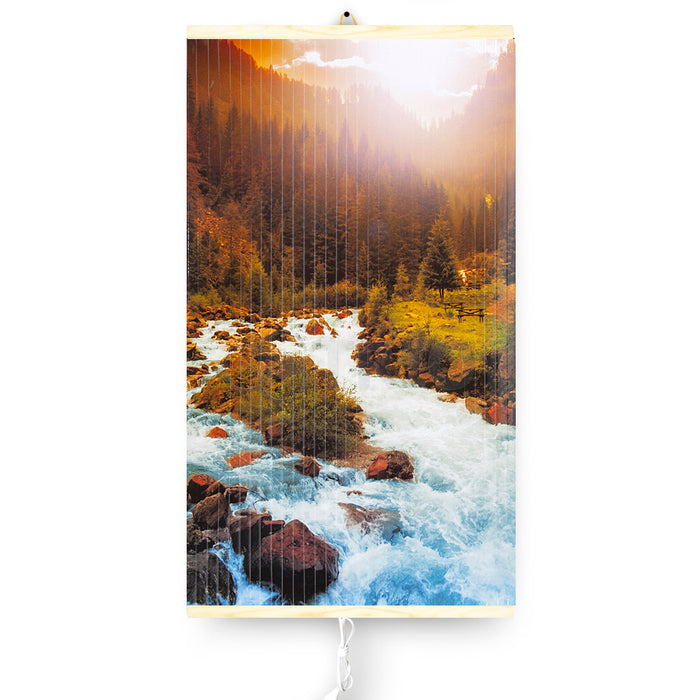 Infrared heater - flexible heating panel 430W TRIO pattern 10 river, dimensions 100x57cm with controller