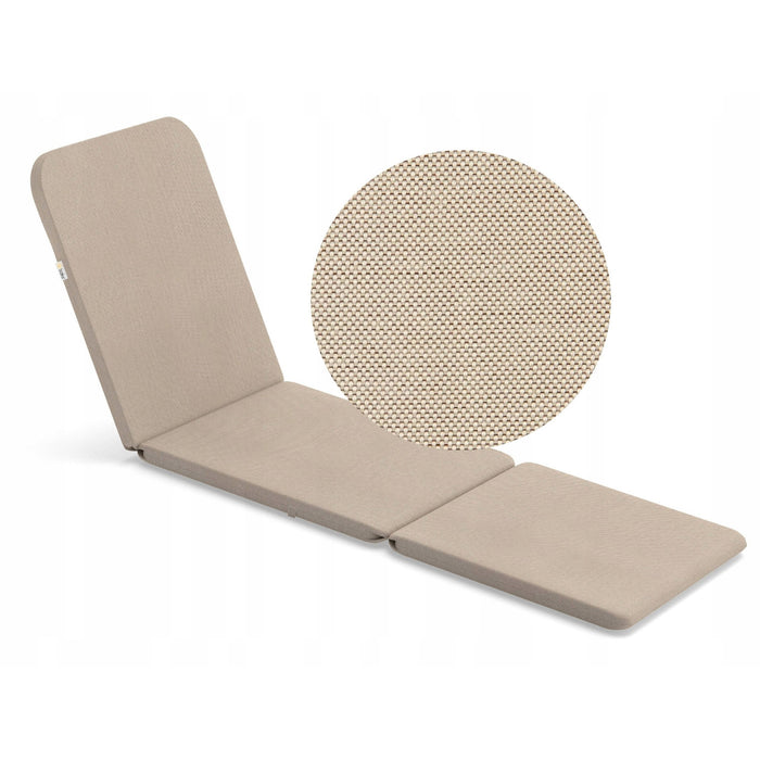 Jaipur lounge chair cushion, dark gray + Jaipur lounge chair cushion, beige + Daytona lounge chair cushion, gray