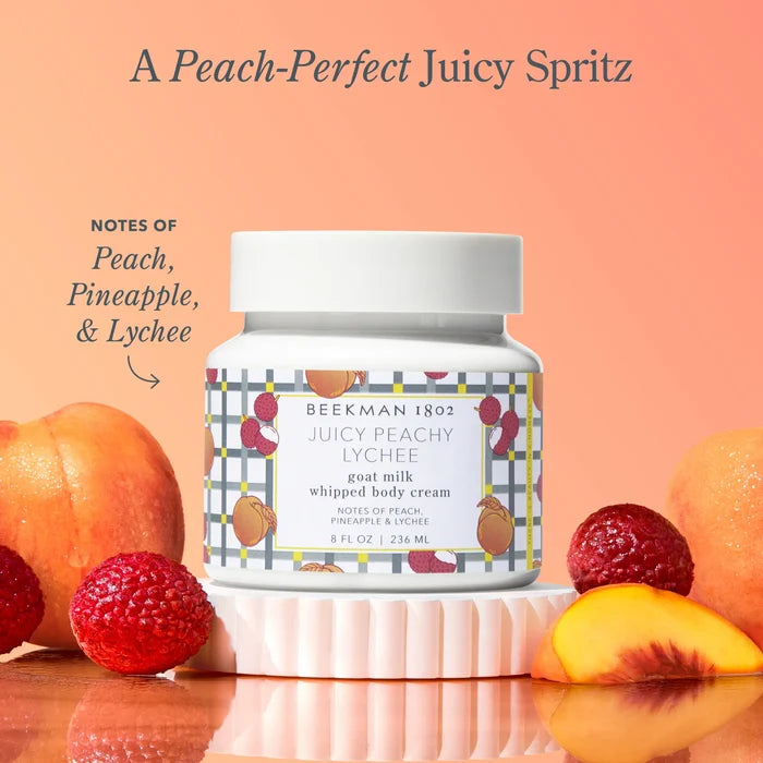 Juicy Peachy Lychee Whipped Body Cream by Beekman 1802