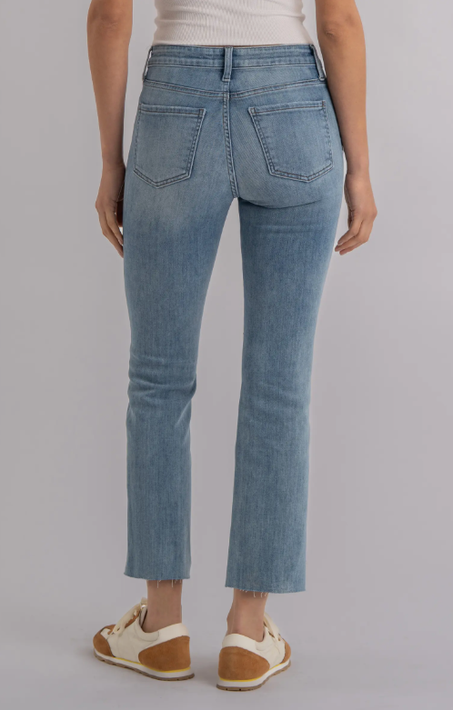 Kelsey High Rise Ankle Flare Jean in Achievement