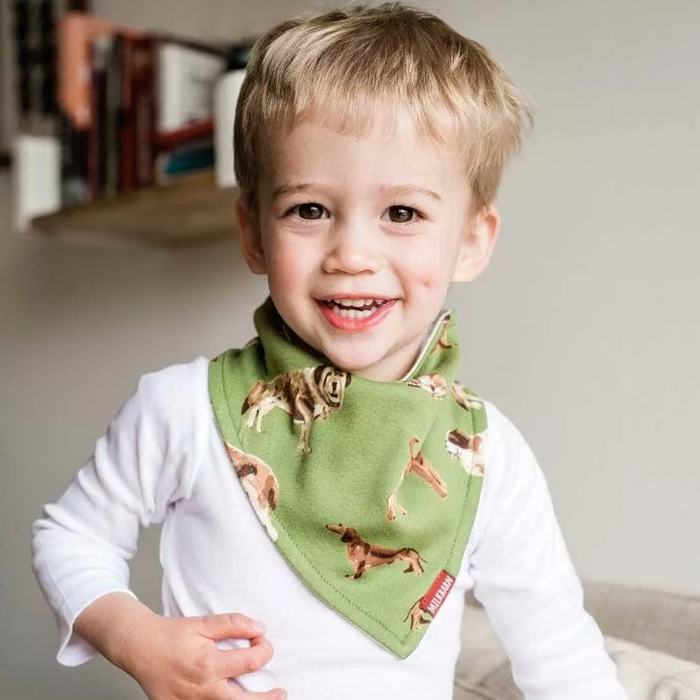 Kerchief Bib in Tutu Elephants