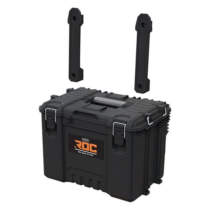 Keter ROC XL Pro Gear 2.0 tool box, load capacity 72 kg, Pro Mount handles, can be hung on the wall, 256980