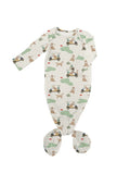 Knotted Gown in Barks & Birdies