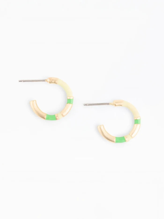 Layne Earrings in Green