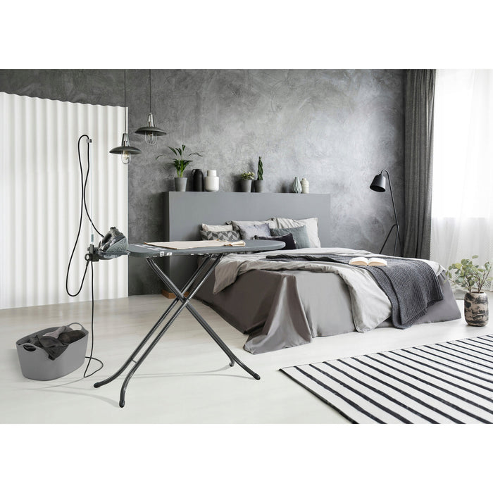 Leifheit Air Board M Black Plus Ironing Board, reflects heat and steam, height-adjustable, 72485