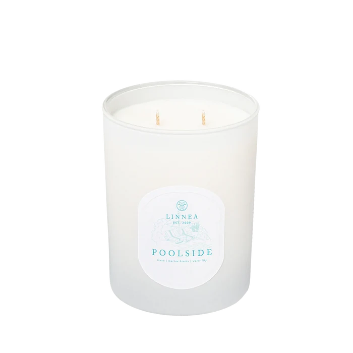 Linnea Poolside 2-wick Candle