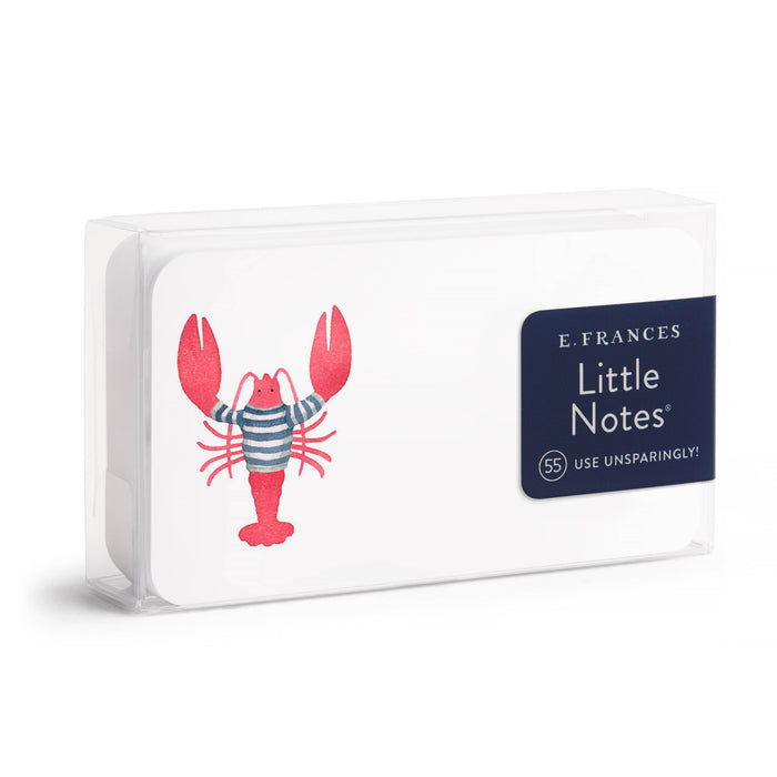 Lobster Little Notes® – Mini Notecard Pack, Set of 55