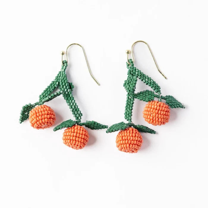 Lottie Clementine Dangle Luxe Earring in Orange