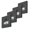 Lunca 1W LED Light, IP20, Black, 3000, 4500, 6500 K, Motion Sensor, Light Sensor, 77197, 4 pieces