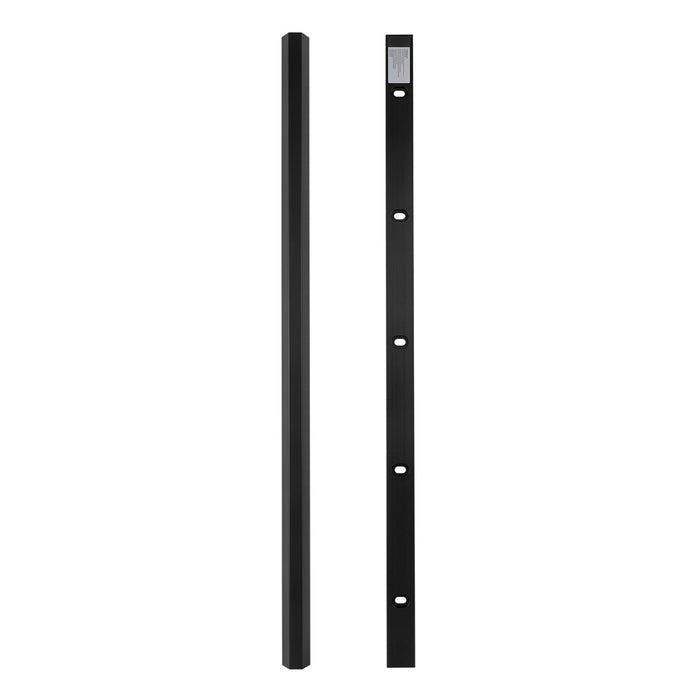 Maclean Aluminum Cable Cover Strip, 33x18x750 mm, Black, MCTV-897 B