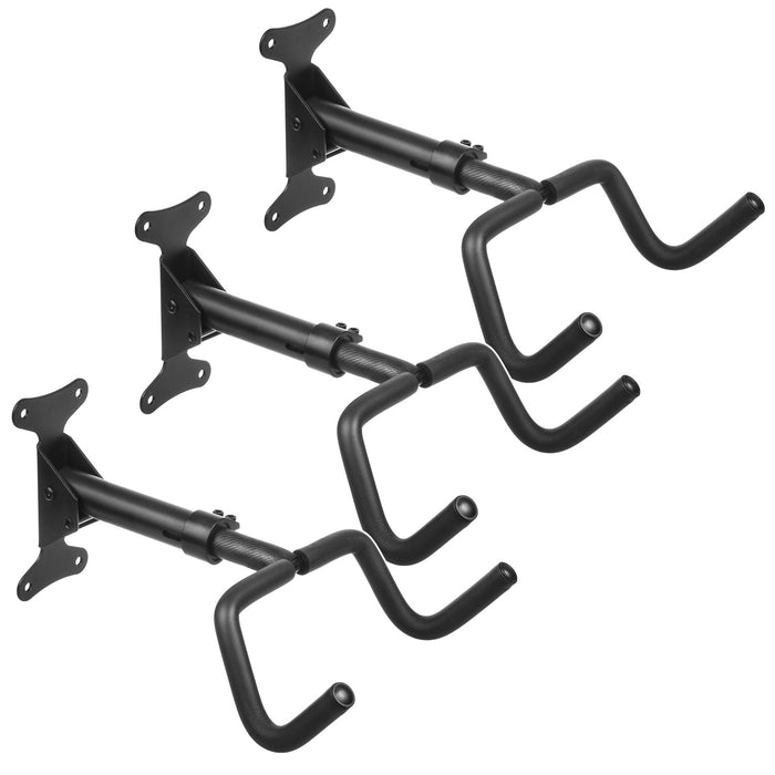 Maclean bicycle mount/wall hanger, horizontal, steel, max. load 30 kg, MC-431, 3 pieces