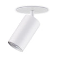 Maclean flush mount / tube luminaire, spot, round, aluminum, GU10, 55x100mm, white, MCE364 W